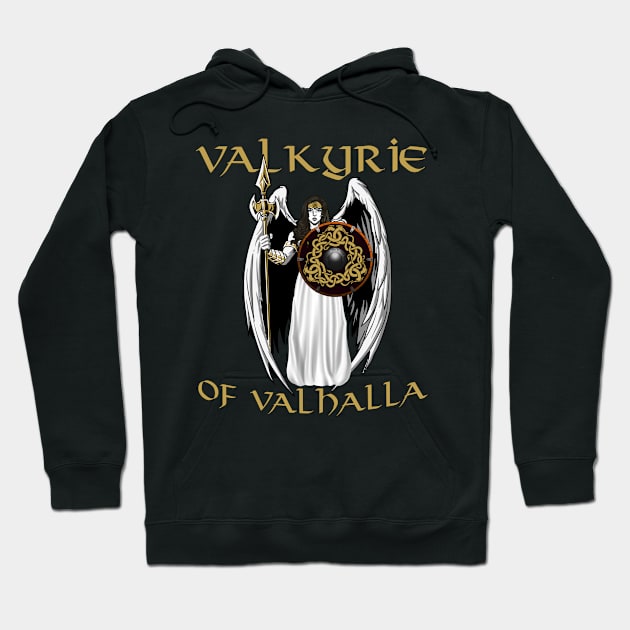 Viking Legends: Valkyrie of Valhalla in Norse Mythology Hoodie by KrasiStaleva